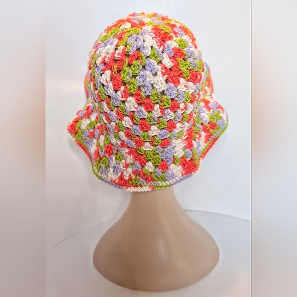 NEW, Crochet sunny bucket hat, handmade, 100% cotton - Picture 6 of 6